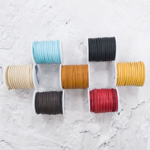 Deerskin leather lace - lace, spool